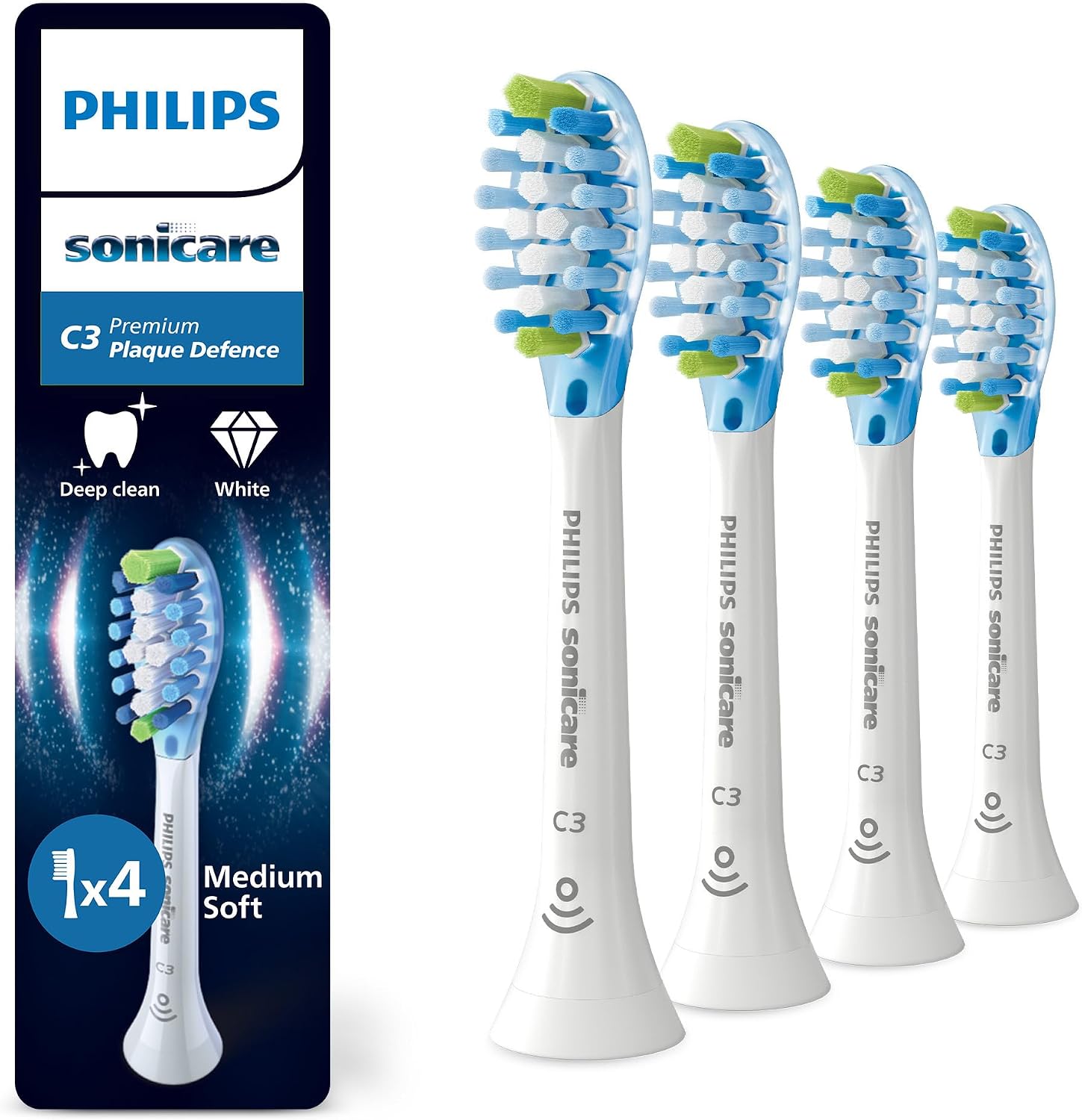 Detalle de Philips Sonicare C3 Premium Plaque Defence 4 Pack