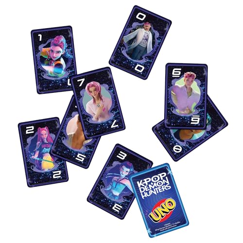 Detalle de Mattel Games UNO Netflix Kpop Demon Hunters — Édition Cartes Collector