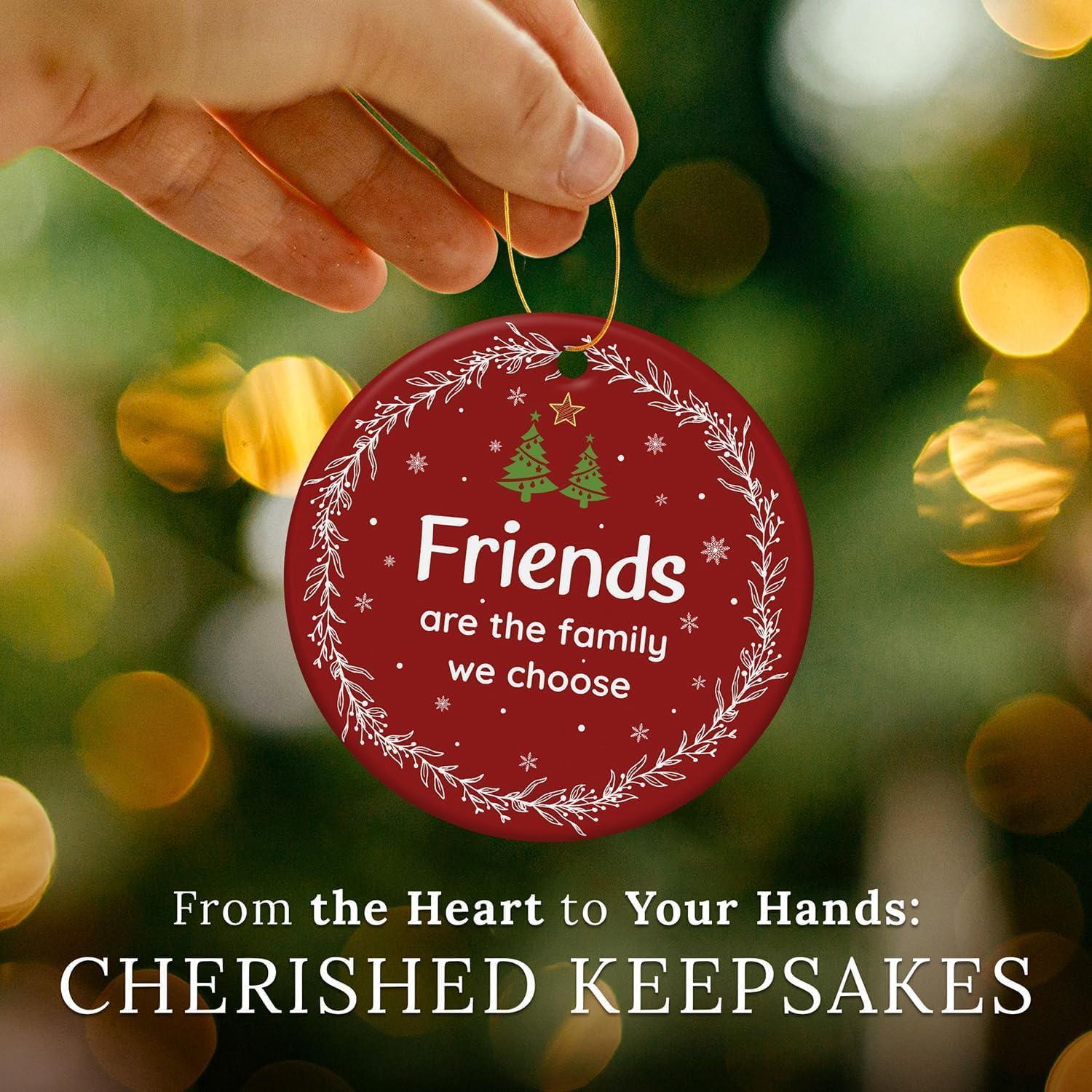 Thumbnail 2 de Friendship Christmas Ornament, Ceramic
