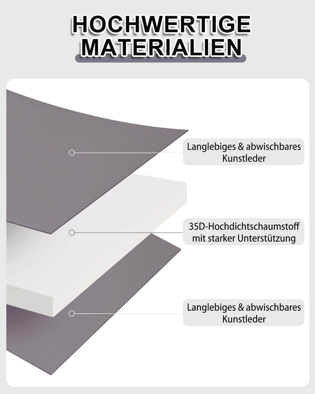 Thumbnail 4 de Favodormir Wassericht Hundematte Outdoor 105 x 70 cm – wasserabweisende Hundematratze aus Kunstleder, waschbar & faltbar für Innen und Reisen