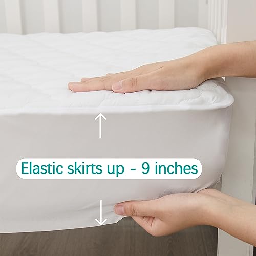 Thumbnail 3 de Biloban Crib Mattress Protector Sheets: Fitted Waterproof Crib Mattress Pad Cover