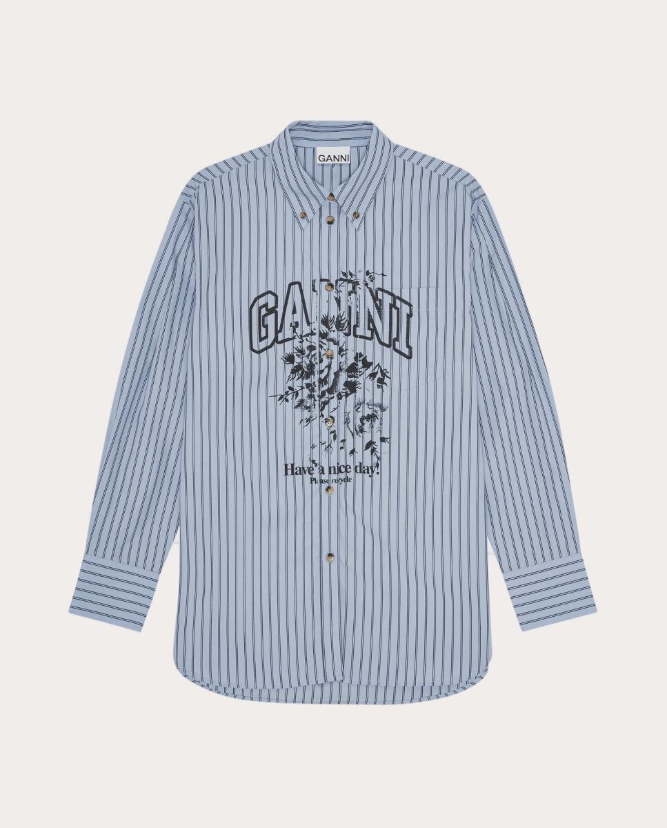 Imagen de Ganni Camisa de algodón 👕 en OfertitasTOP