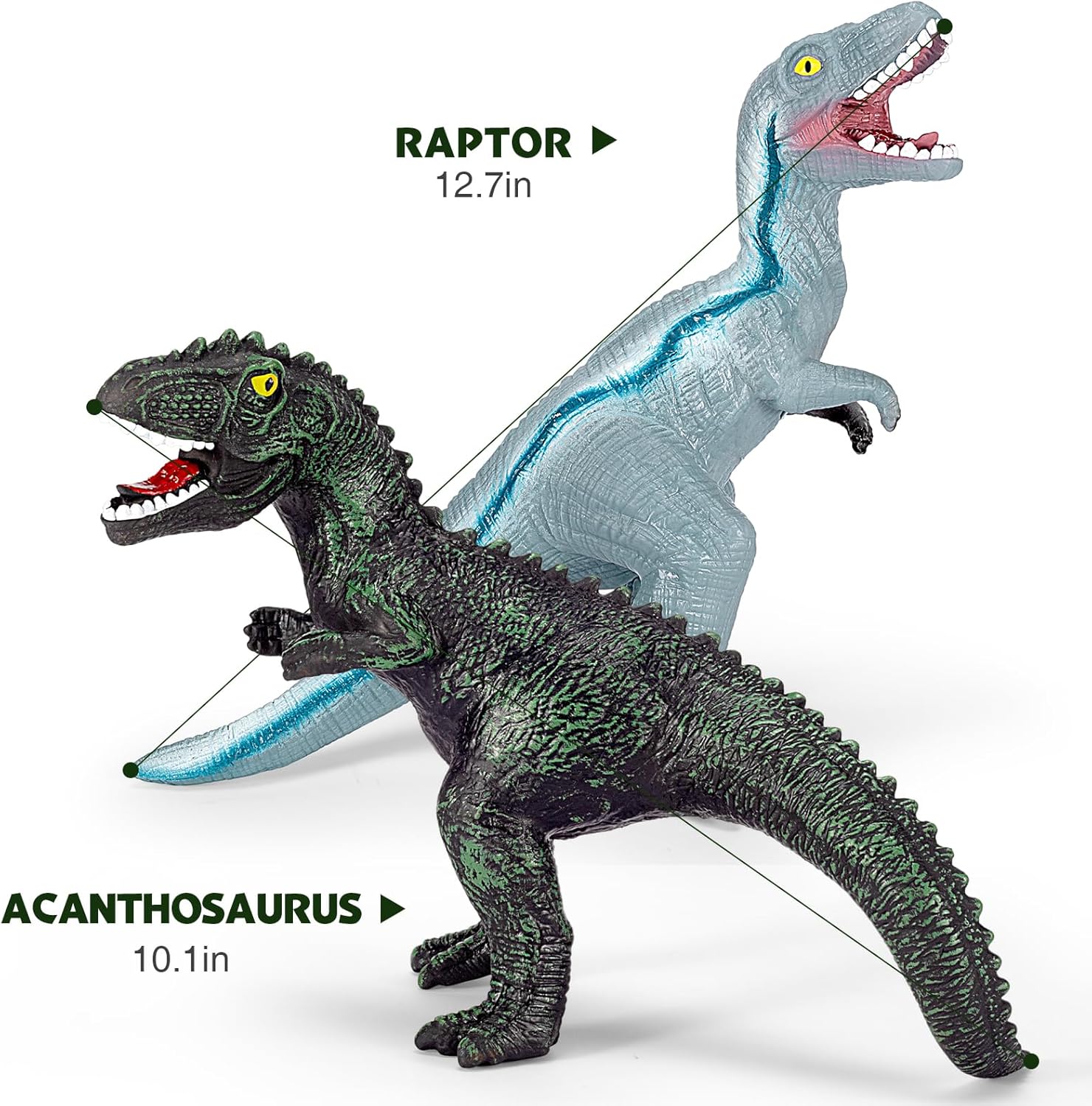 Detalle 2 de Kissdream 7 Piece Jumbo Dinosaur Toys for Kids 🦖