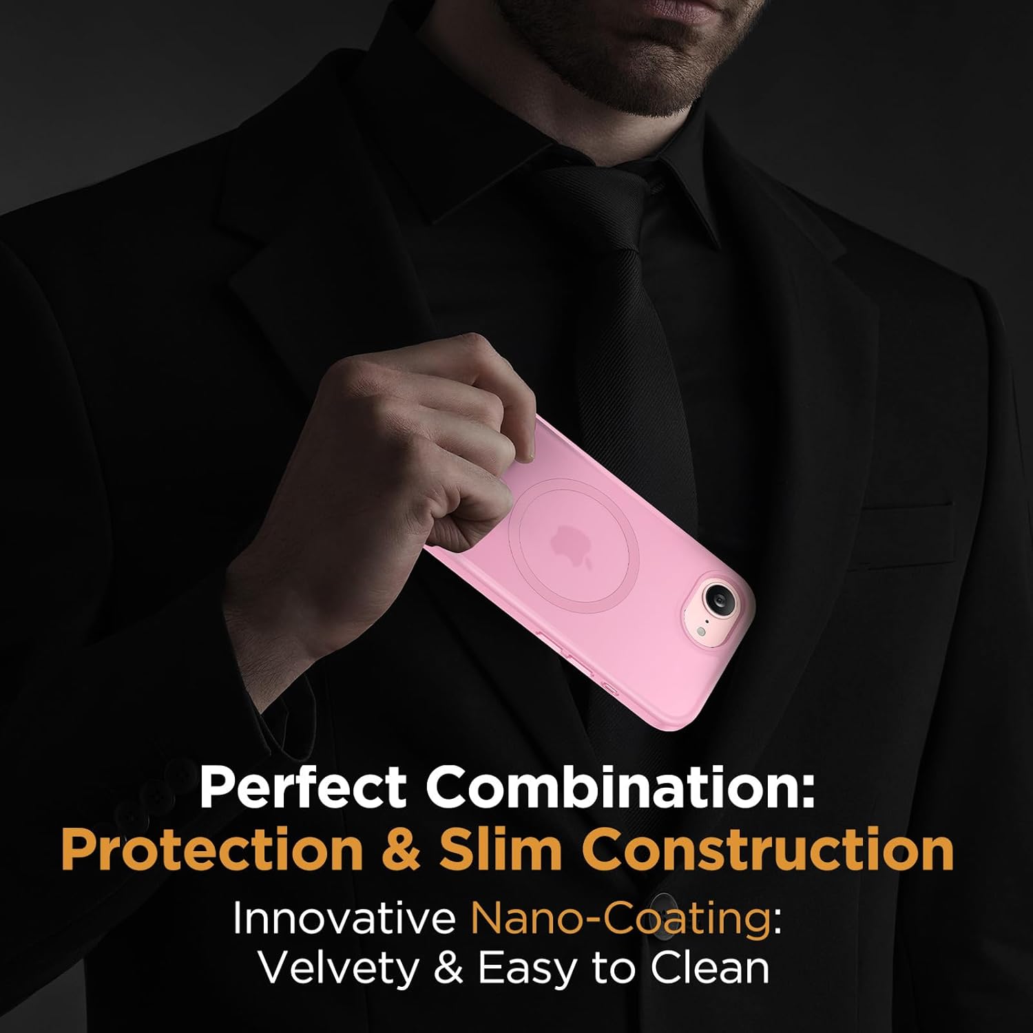 Thumbnail 6 de Miracase for iPhone 17e & 16e Case with MagSafe, 2x Screen Protectors – Military-Grade Shield in Soft Pink