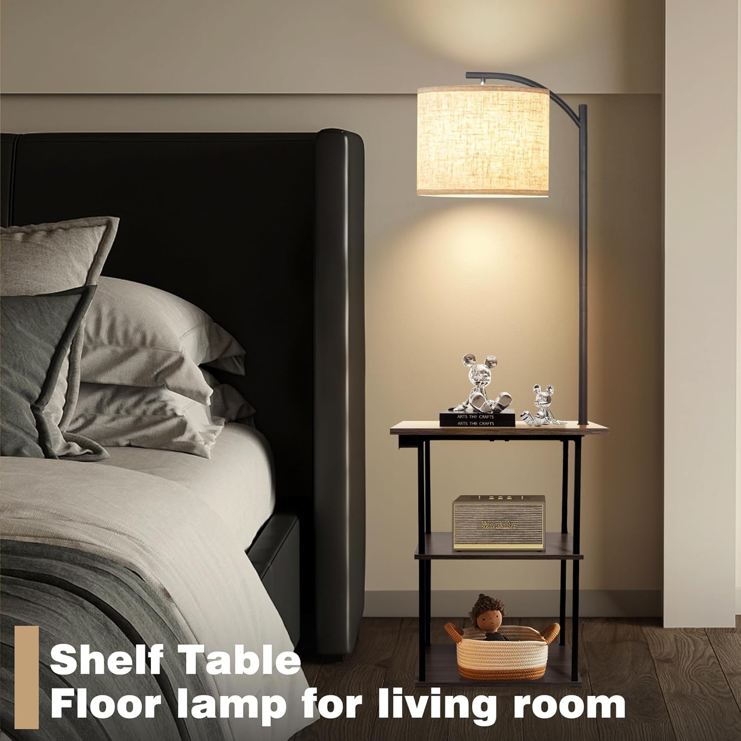 Thumbnail 4 de PESRAE Floor Lamp with Table 9W LED