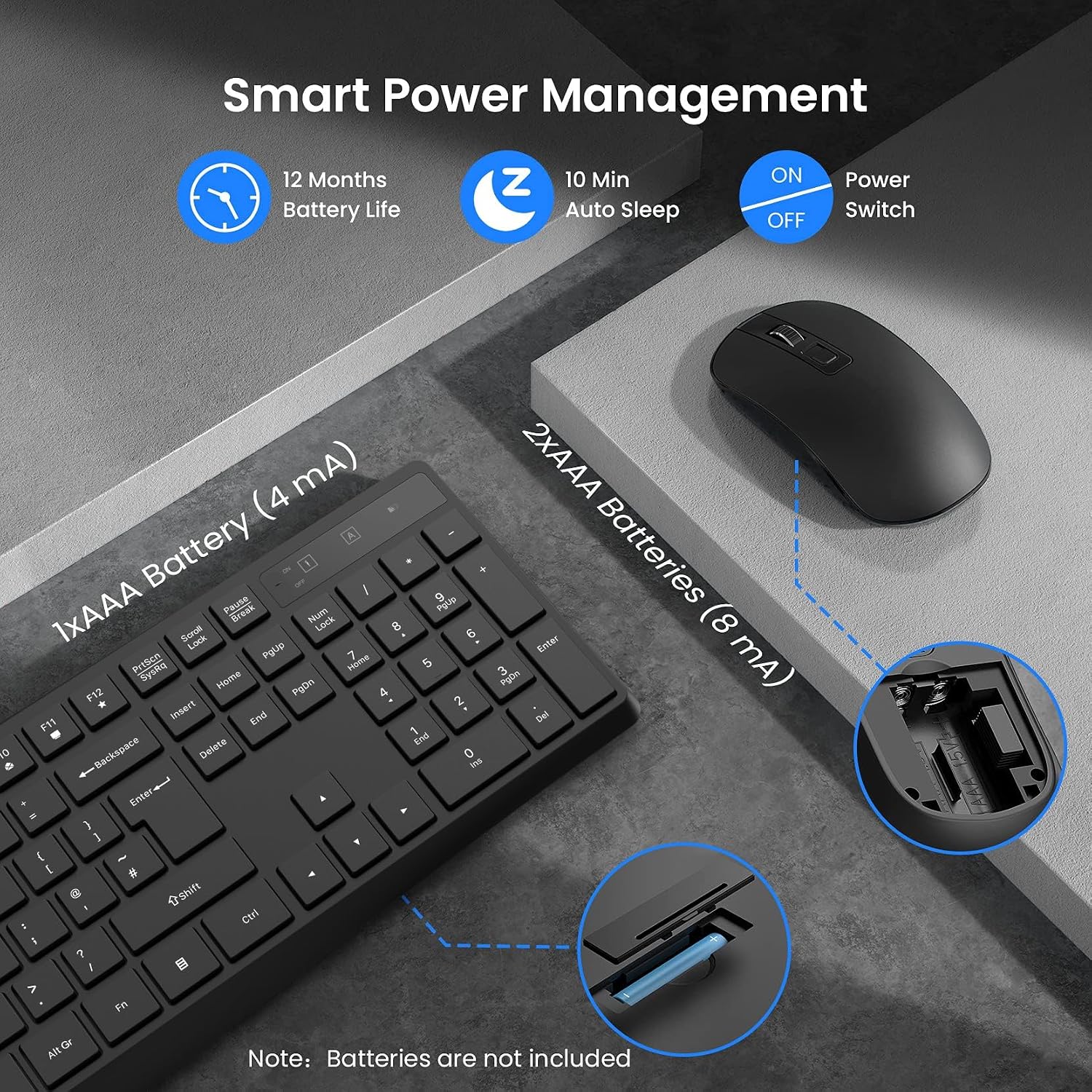 Thumbnail 2 de Wireless Keyboard and Mouse Set UK layout