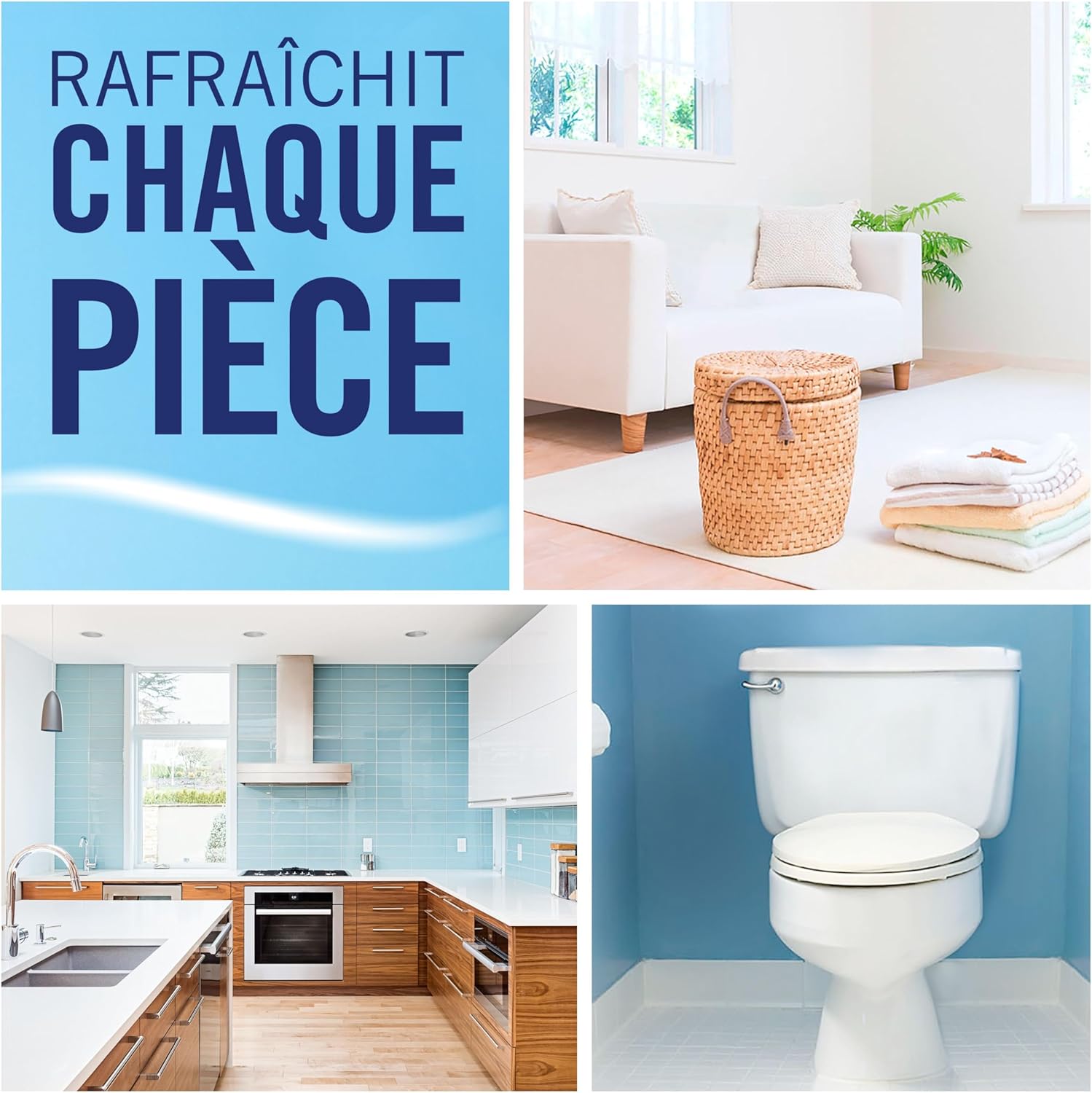 Thumbnail 4 de Febreze Spray Pureté de Coton 1 480 ml — désodorisant 2‑en‑1