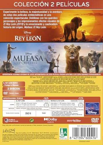 Thumbnail 1 de Mufasa: El Rey León Pack DVD 1-2 🎥