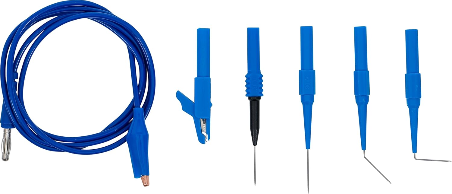 Detalle 2 de BGS 74500 – Jeu de câbles et Pointes de Mesure, 30 pièces