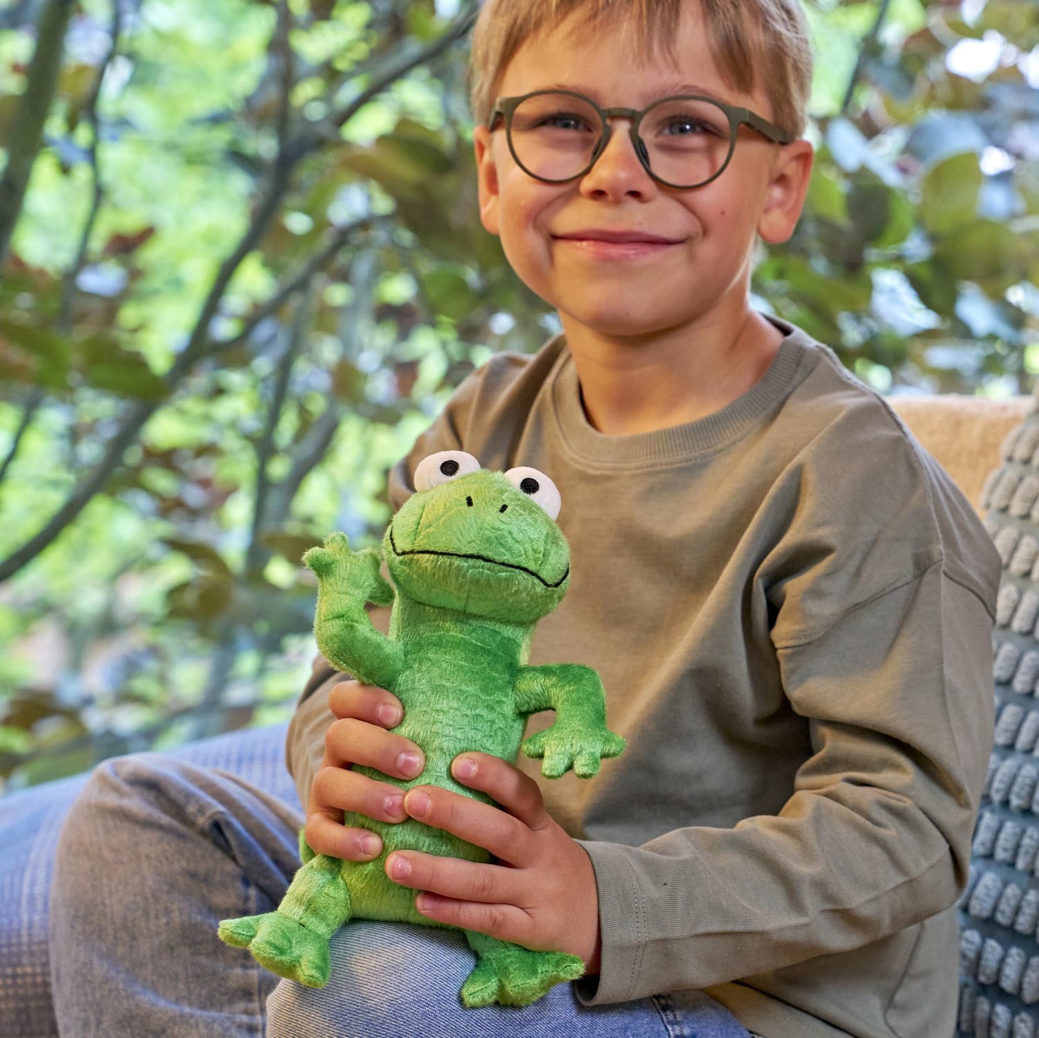 Detalle 2 de Simba 6315870818 Disney Pixar Hoppers Tom Lizard Plush Toy, 20 cm