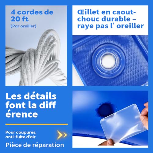 Thumbnail 3 de Biigdan Flotteur Hivernage Piscine 120 x 240 cm — Coussin hivernage robuste pour piscine hors sol