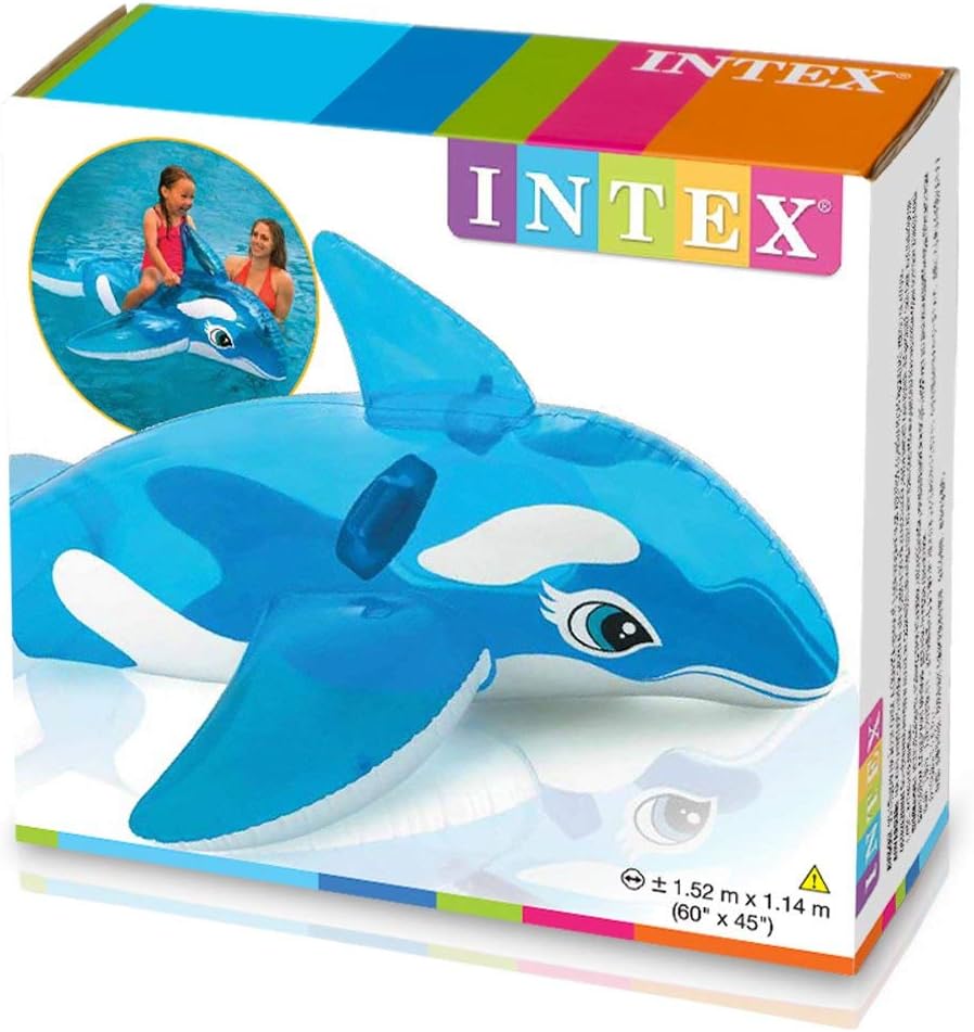 Detalle 2 de Intex 58523NP Cavalcabile Gonfiabile Mare Orca Azzurra – Delfino gonfiabile 152x114 cm