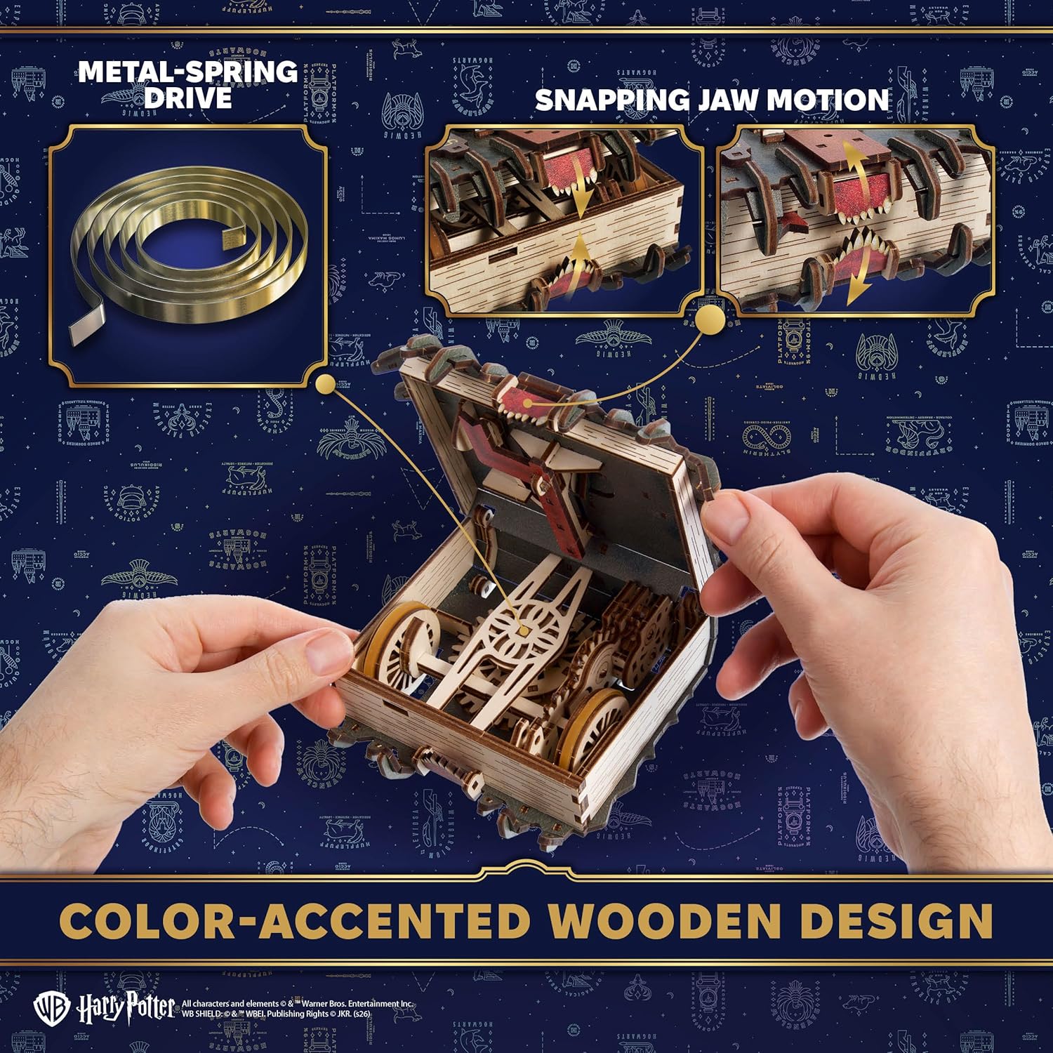 Thumbnail 5 de UGEARS Harry Potter Le Monstrueux Livre des Monstres – Maquette en bois à construire animée, puzzle 3D adulte