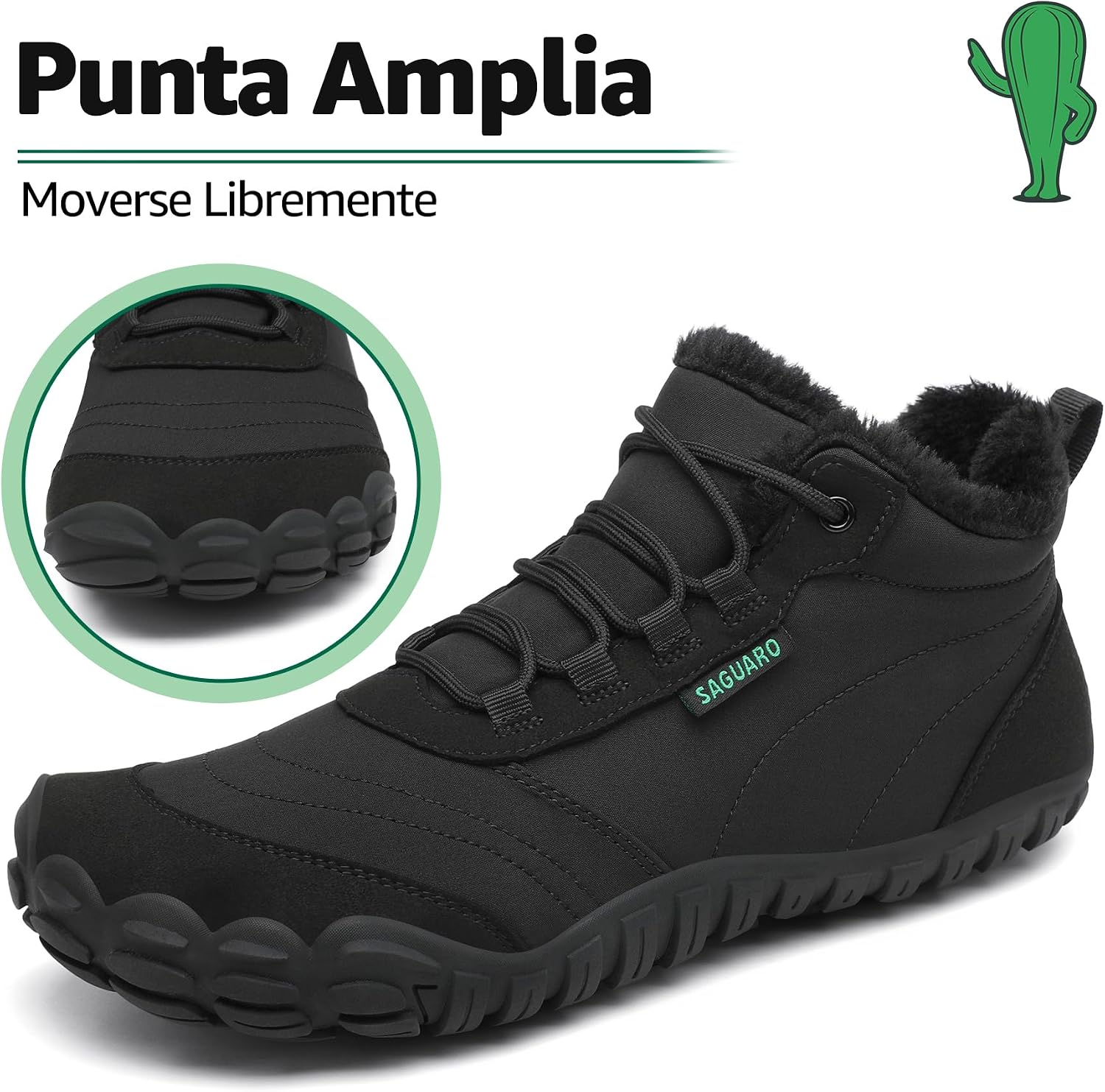 Detalle 2 de SAGUARO Barefoot Botines Invierno Cálido 36-48