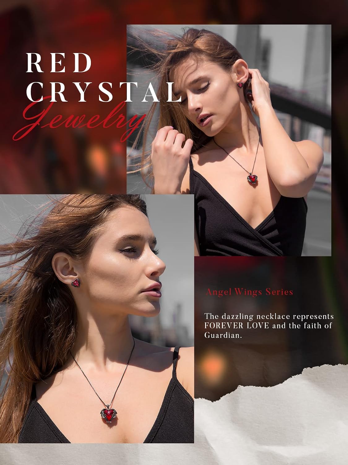 Thumbnail 5 de CDE Angel Wings Necklace 18-inch Birthstone