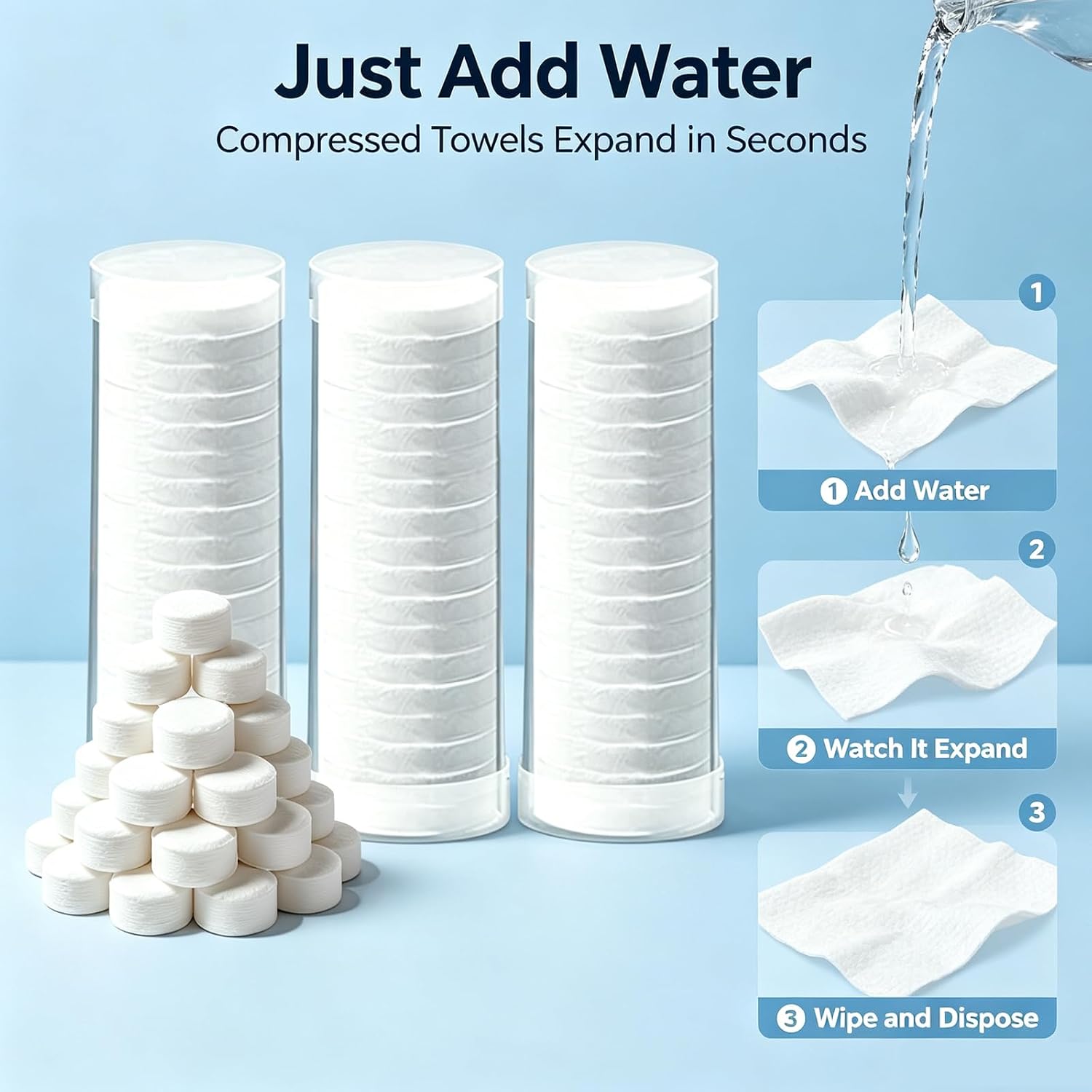 Detalle 2 de Disposable Face Towels, 80 Count