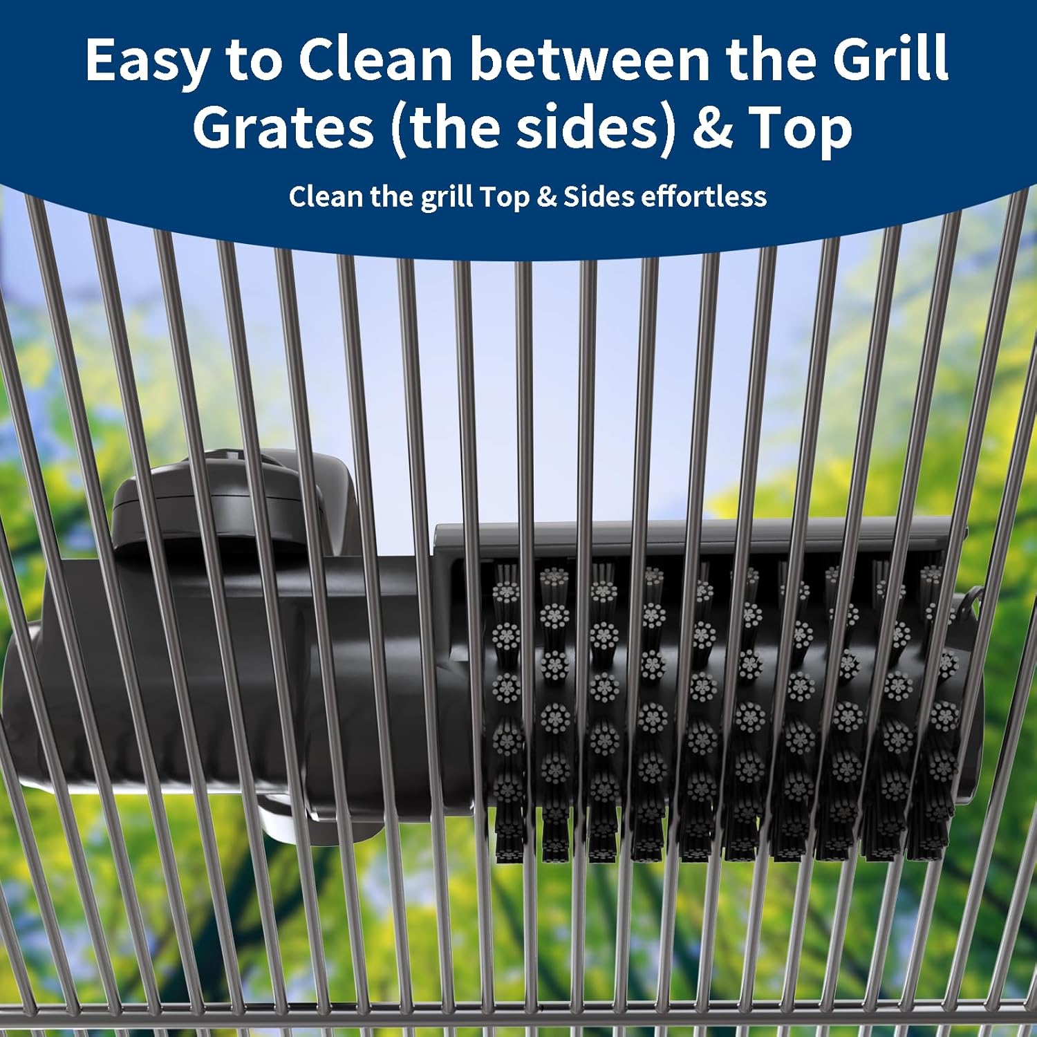 Thumbnail 3 de SWITMH Electric Grill Brush Rechargeable: 3-Speed, 180° Rotary Head, USB-C Quick Charge
