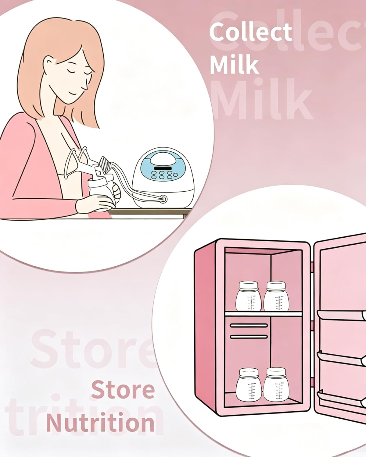 Thumbnail 5 de BALIME 6oz Breast Milk Storage Bottles 4-Pack