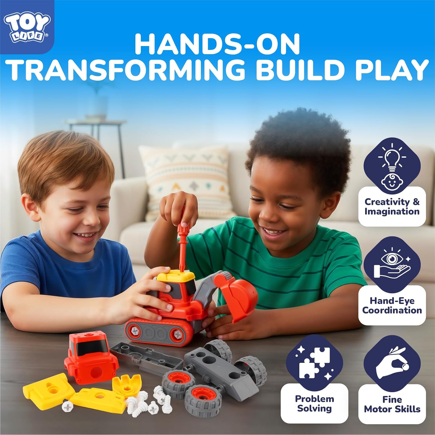 Detalle de TOY Life Transforming Dinosaur Vehicle Set, 5-in-1