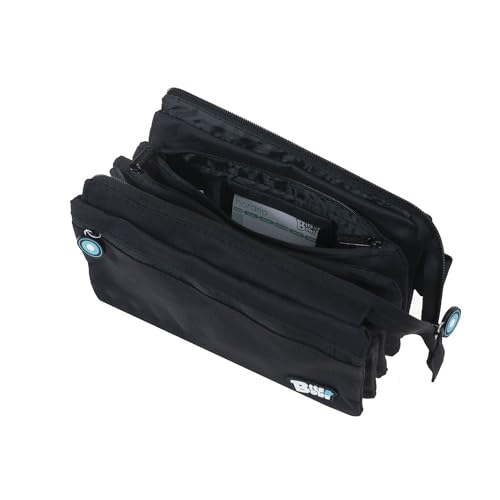 Detalle 2 de Grafoplás bits & Bobs - Estuche Portatodo Cuádruple 23 cm Negro