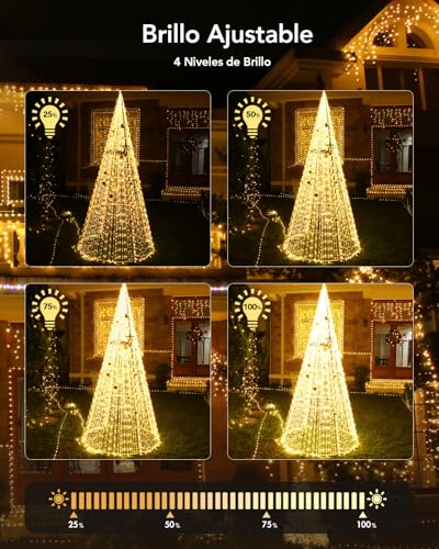 Thumbnail 5 de BESCOST Guirnaldas Luces Exterior 50M 🎄