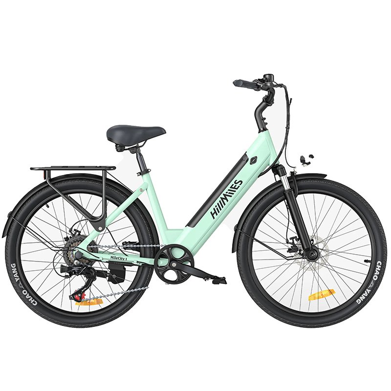 Thumbnail 3 de HillMiles MileCity 1 Verde 26" — Bici eléctrica para la ciudad con autonomía de hasta 100 km