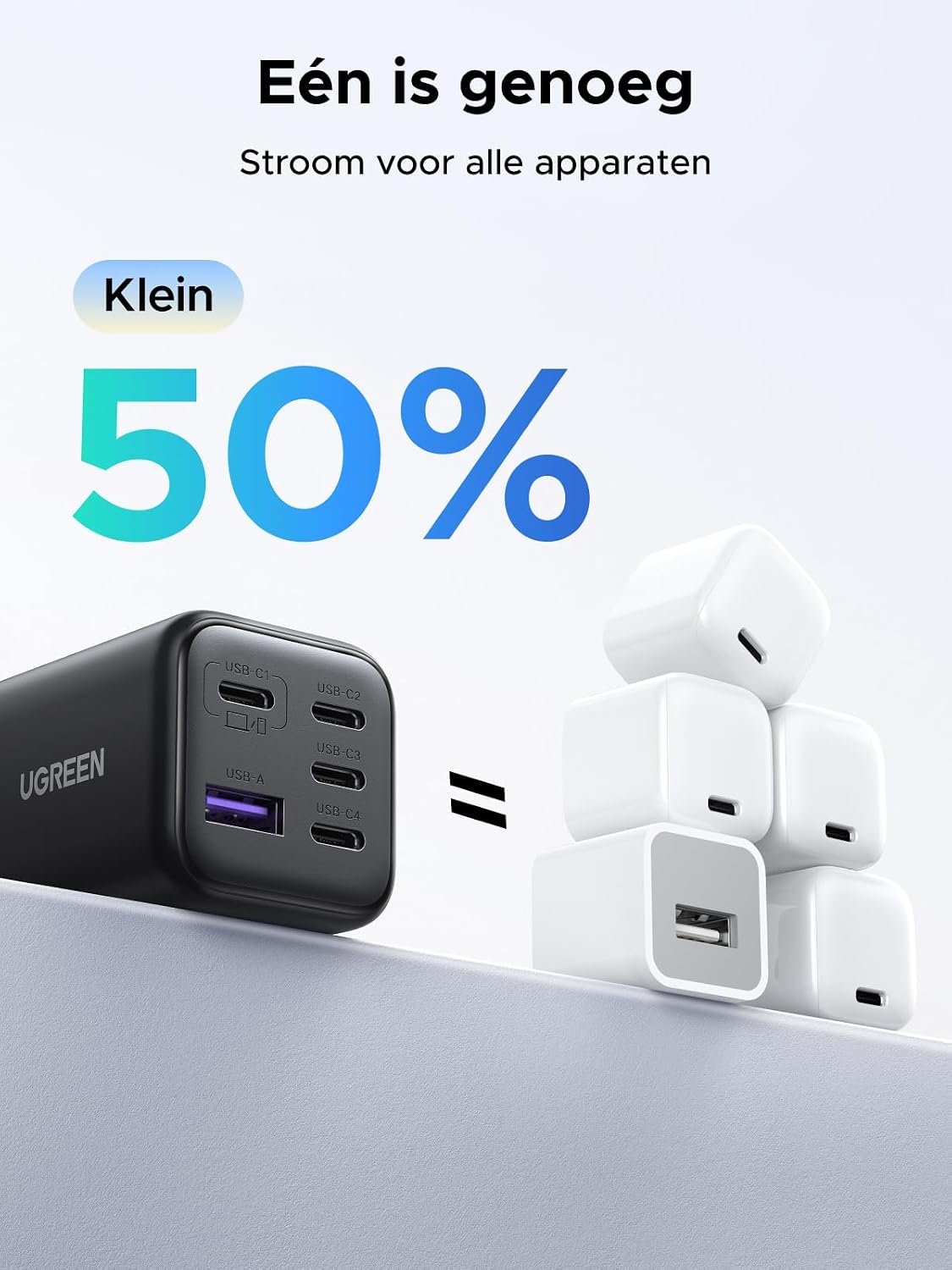 Thumbnail 3 de UGREEN 45W USB-oplader met 5 poorten, GaN II en PPS
