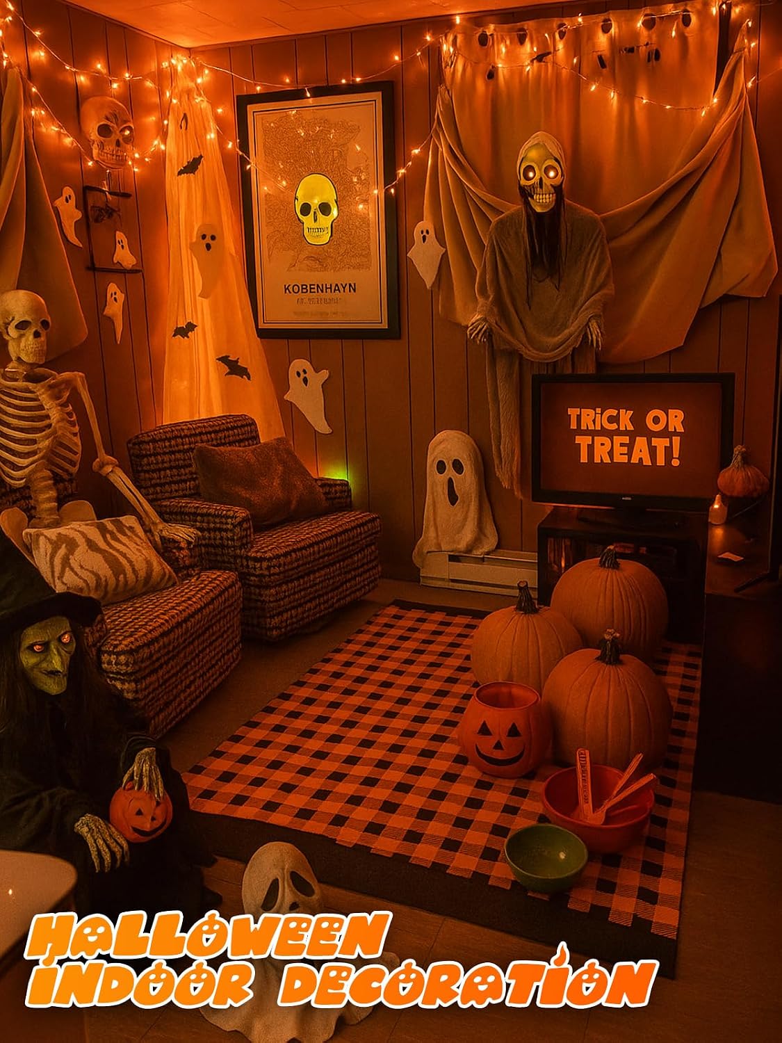 Thumbnail 6 de Battery-Operated Halloween String Lights, 33 Feet