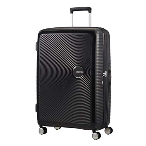 Detalle de American Tourister Soundbox - Valise Spinner L Extensible 77 cm, 97/110 L, Noir (Bass Black)