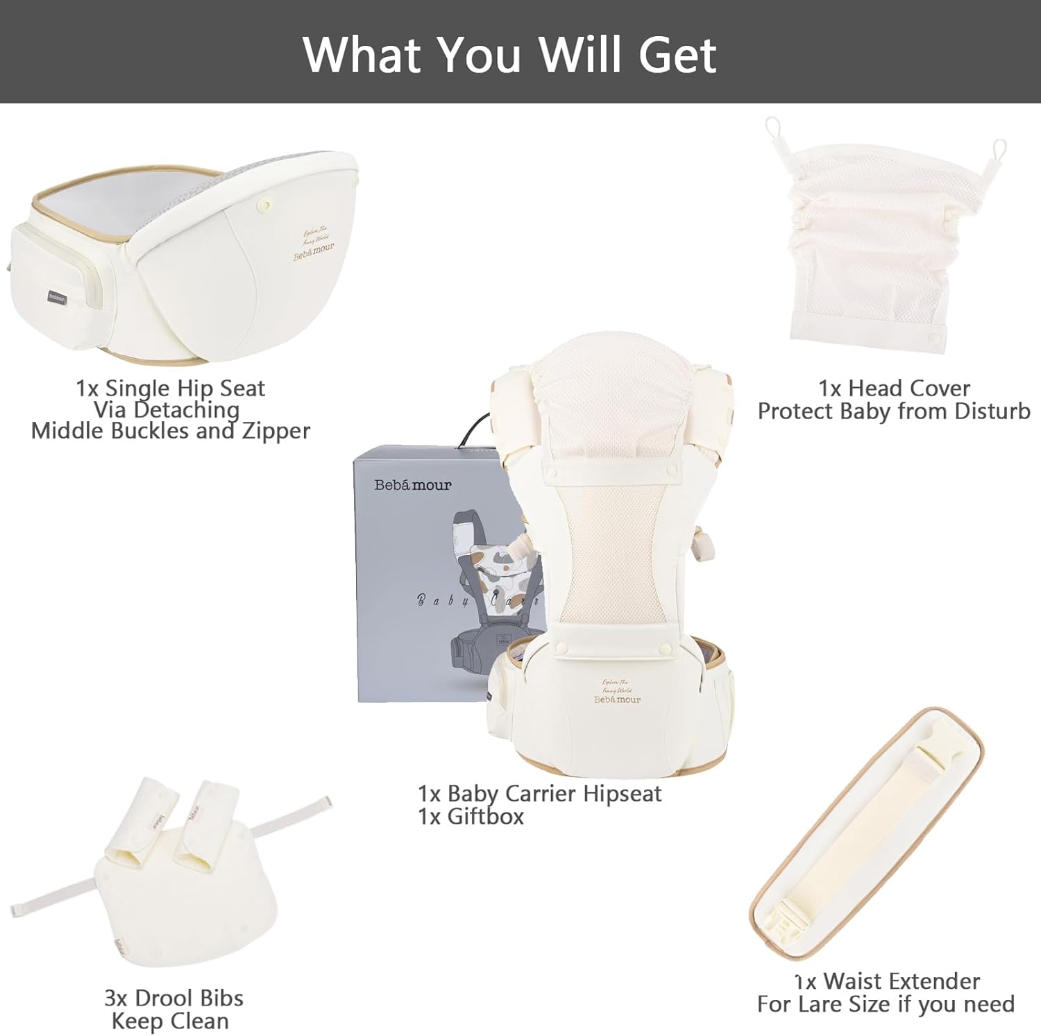 Thumbnail 4 de Bebamour Baby Carrier 0-36 Months