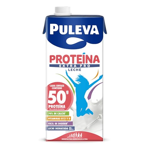 Detalle de Puleva Proteína Extra Pro Pack 6 x 1L: proteína, calcio y vitaminas en una bebida lista para tomar