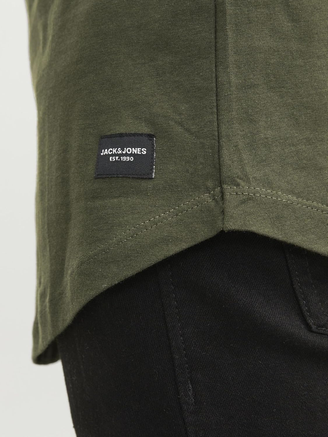 Detalle de Jack & Jones Jjenoa Tee O-Neck LS Noos: T-shirt à manches longues en coton biologique