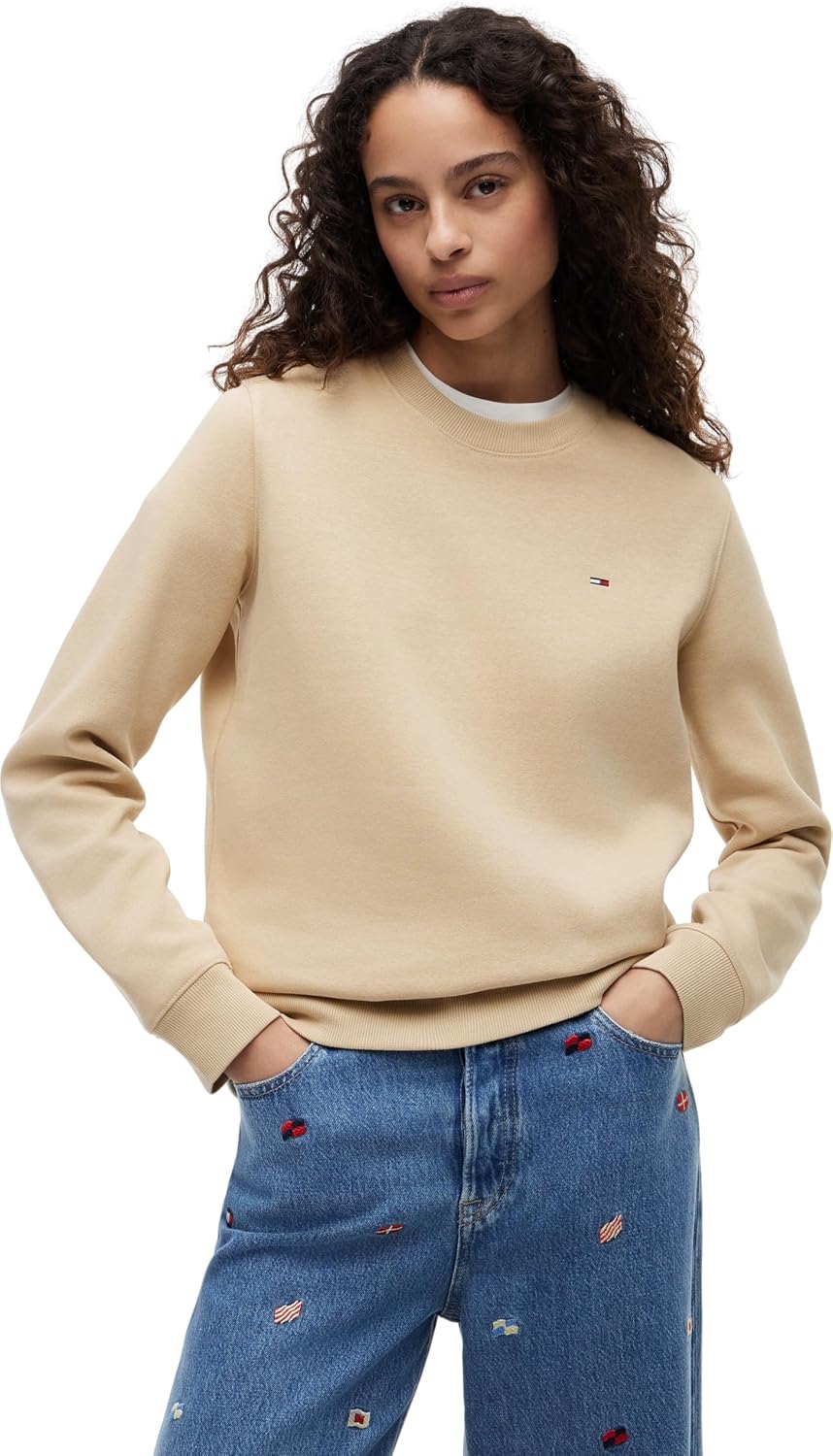 Thumbnail 6 de Tommy Jeans Damen Pullover mit Rundhalsausschnitt (Crew Neck) im Regular Fit