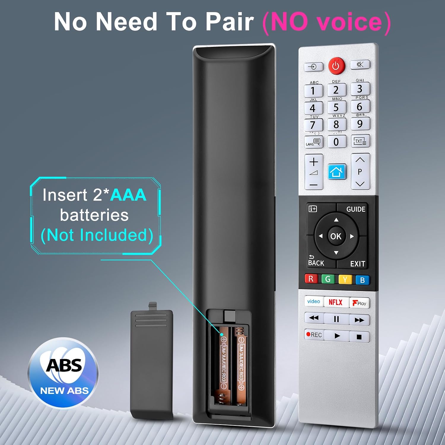 Thumbnail 6 de CT-8541 Toshiba TV Remote Control – Universal Replacement for CT-8527, CT-8533, CT-8543, CT-8561, CT-8567, CT-8568