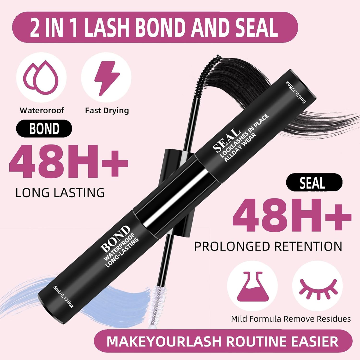 Thumbnail 4 de Qilnyeh Pestañas Cluster Lashes Kit 280 piezas