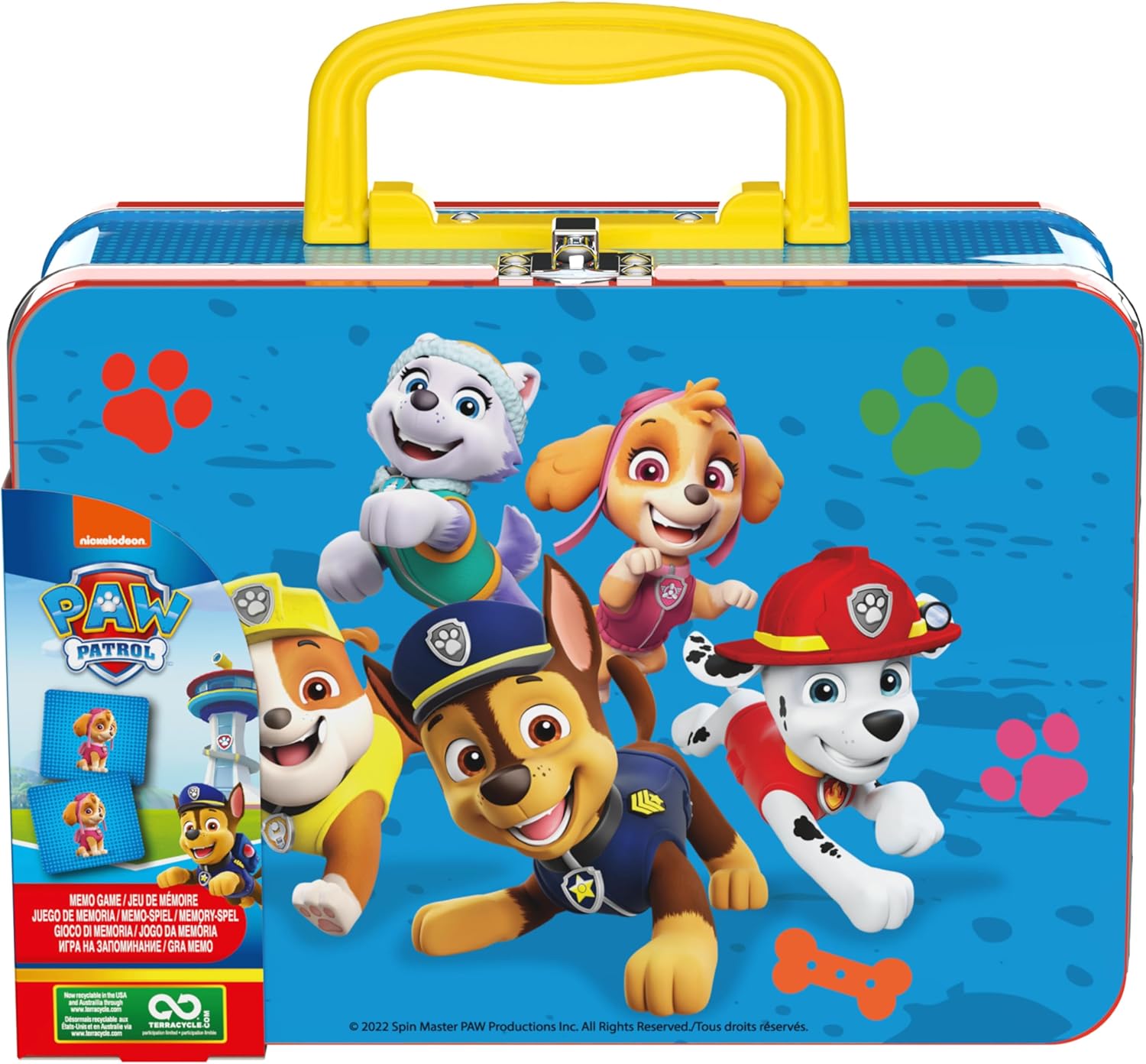 Detalle 2 de Spin Master Games Patrulla Canina Memory 🐶 Juego de Mesa con 72 Cartas