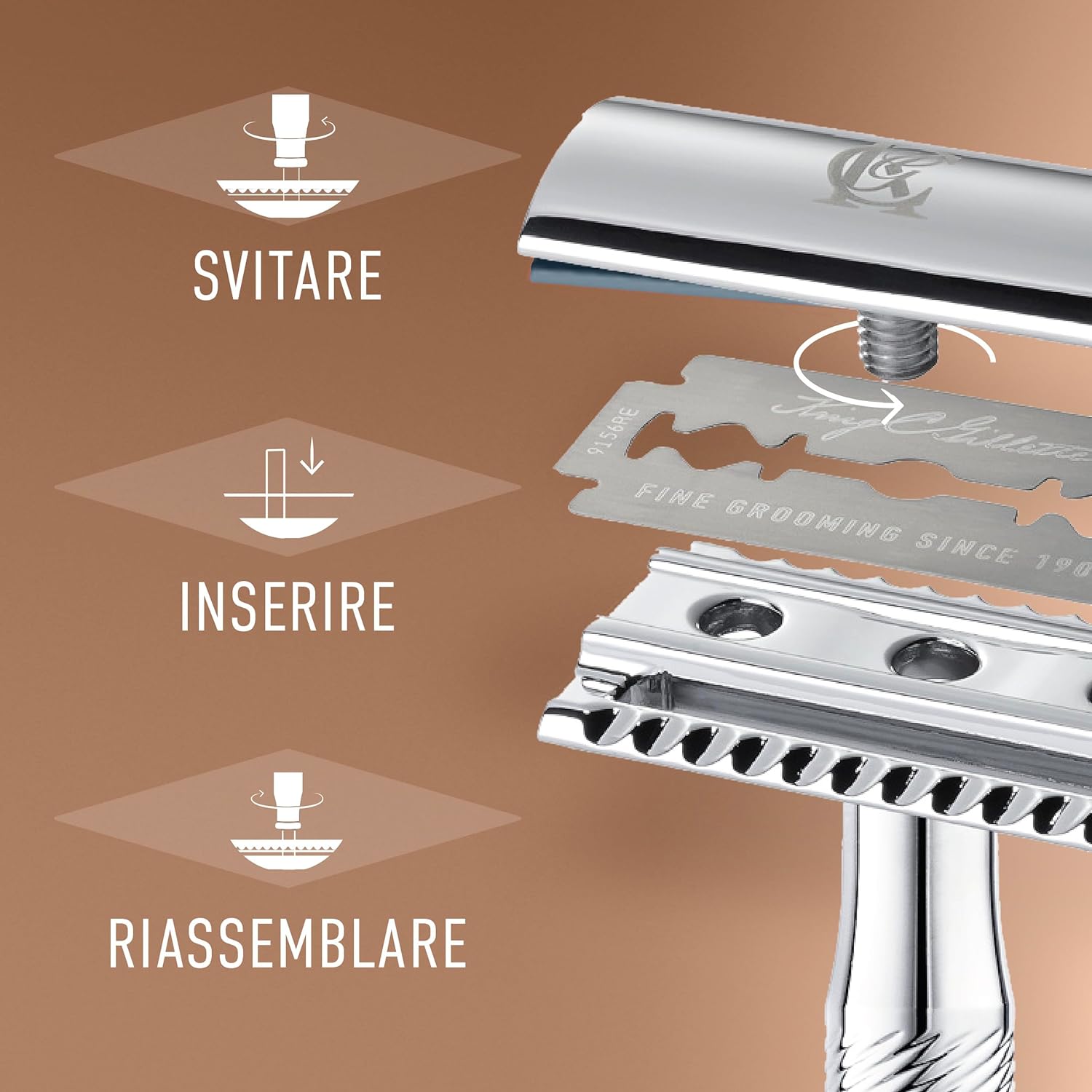 Thumbnail 4 de Rasoio di sicurezza King C. Gillette con 1 manico e 5 lamette in acciaio inox