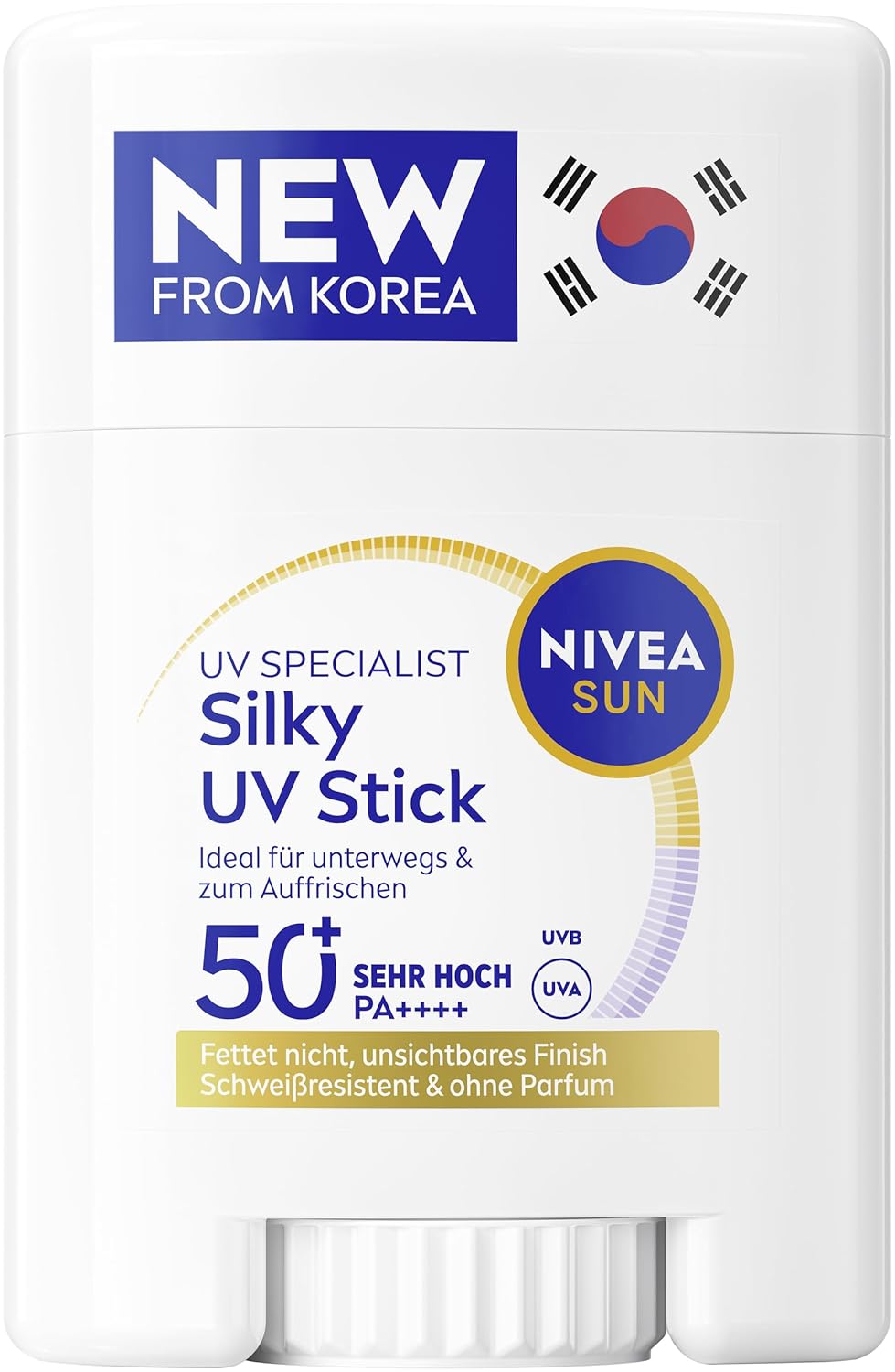 Detalle de NIVEA SUN UV Stick LSF 50+ (15 g) – ultraleichter Sonnenschutz für das Gesicht mit Stick-Technologie