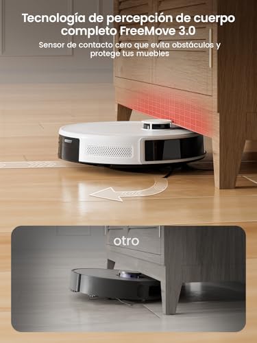 Detalle de Lefant M2: Robot Aspirador y Fregasuelos 2 en 1 con dToF y 6000 Pa de Succión