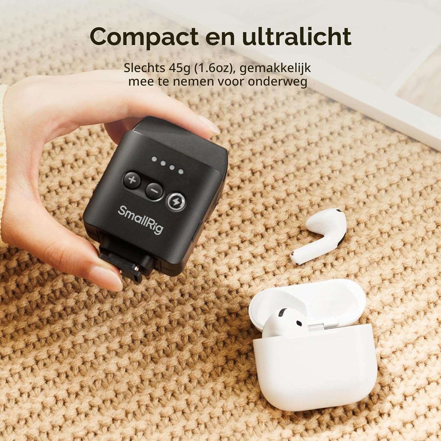 Thumbnail 6 de SMALLRIG RS-22 (5883) mini-flitser, 85° kantelbaar en 4 handmatige standen