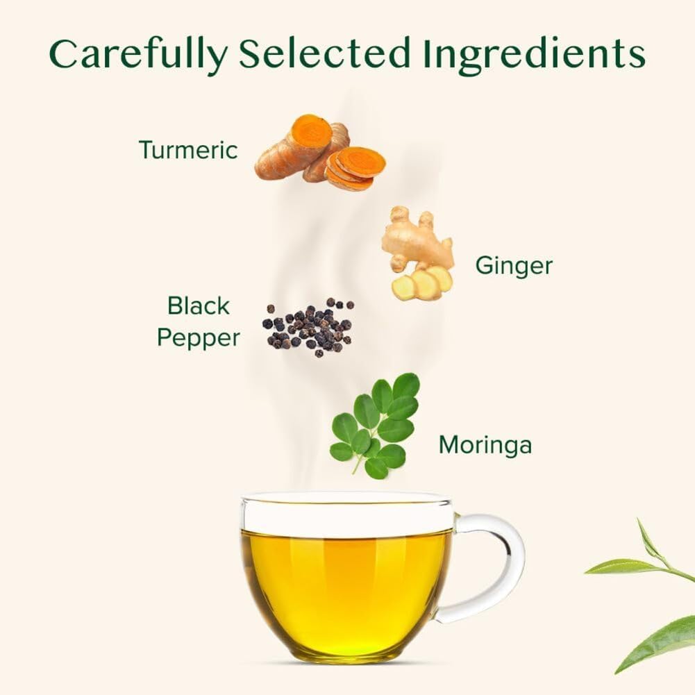 Thumbnail 1 de VAHDAM Té Herbal Cúrcuma y Moringa 🌿 - 100 Bolsitas Piramidales