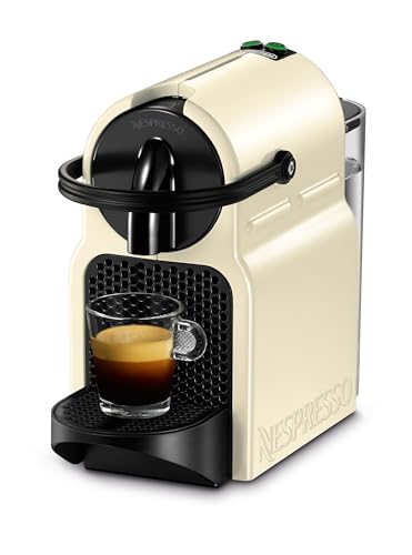 Detalle de Nespresso Inissia EN80.CW, macchina per espresso color crema
