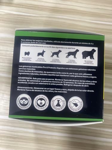 Detalle de Probiotici per Cani Bieyoc: Gommosi probiotiche con enzimi digestivi per supportare intestino, immunità e salute generale
