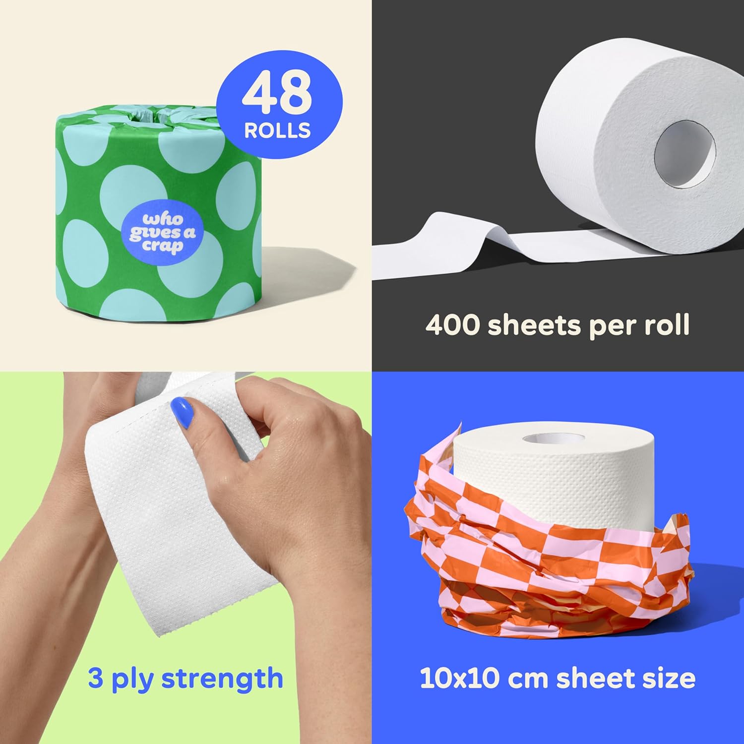 Thumbnail 1 de Who Gives A Crap 100% Recycled Toilet Roll