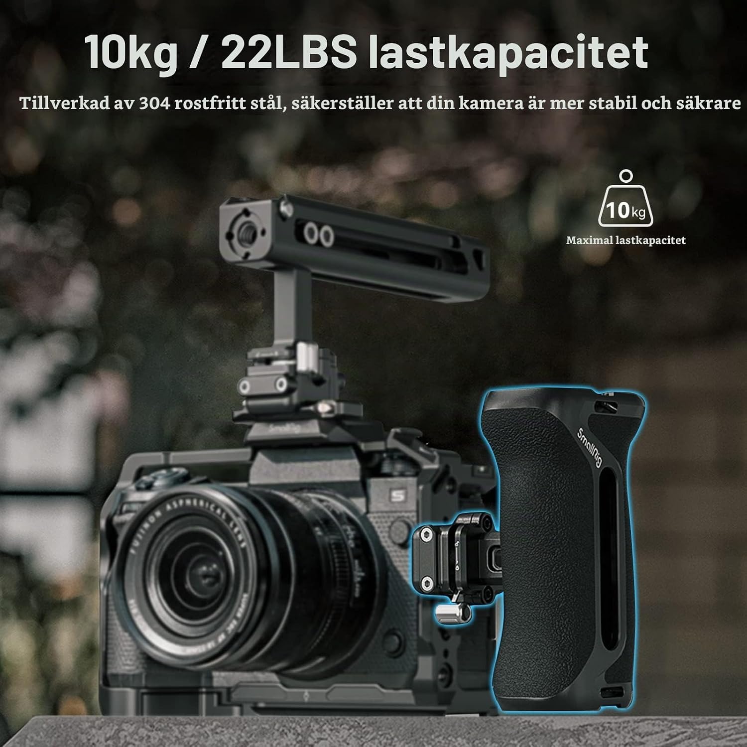 Thumbnail 5 de SMALLRIG 4017 sidohandtag med NATO-snabbfäste och 35 mm justering