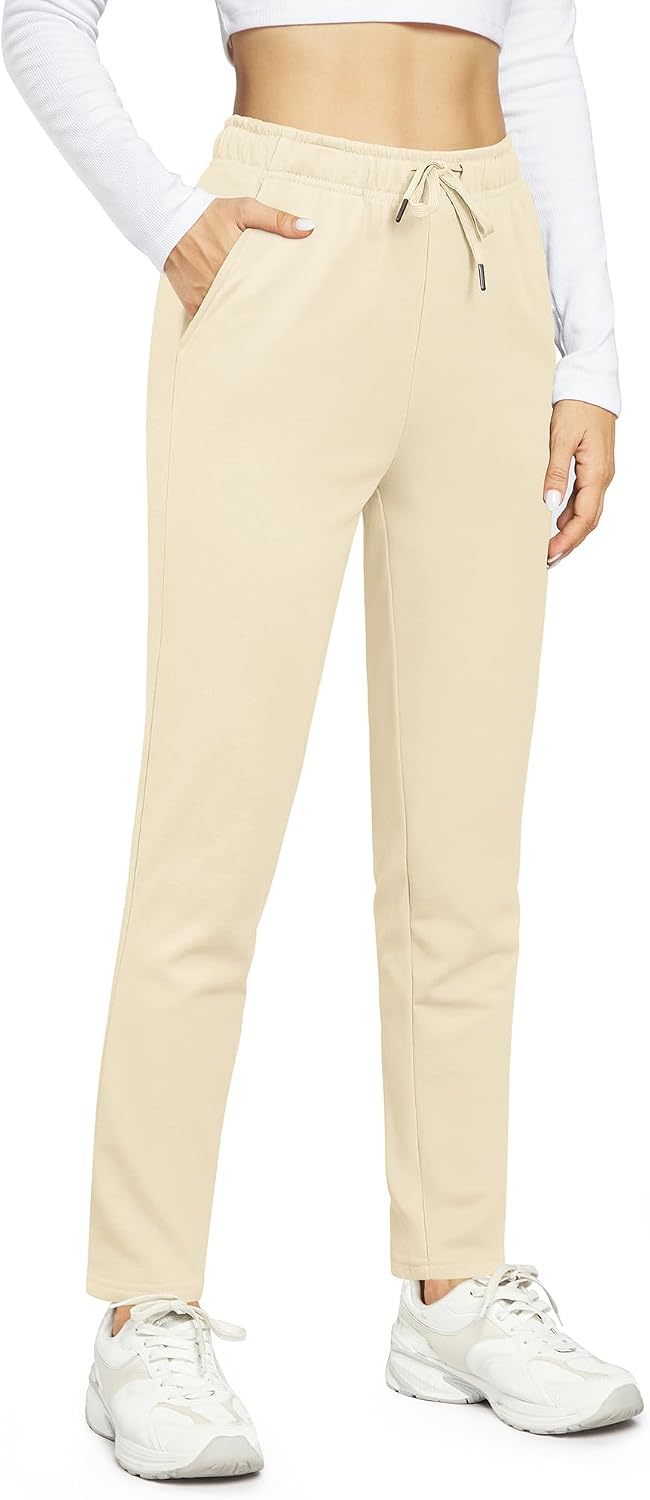Thumbnail 4 de OUGES Womens Cotton Joggers Open Bottom Trousers