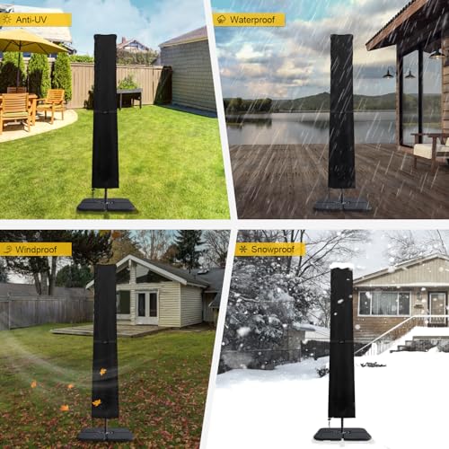 Thumbnail 2 de Dokon funda para sombrilla excentrica impermeable Oxford 420D (3 a 4 m), anti viento y anti UV