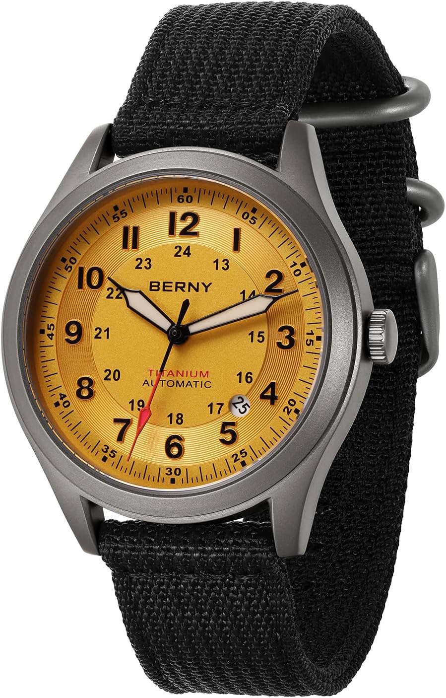 Detalle de BERNY Titanium Herrenuhr Automatik 10ATM