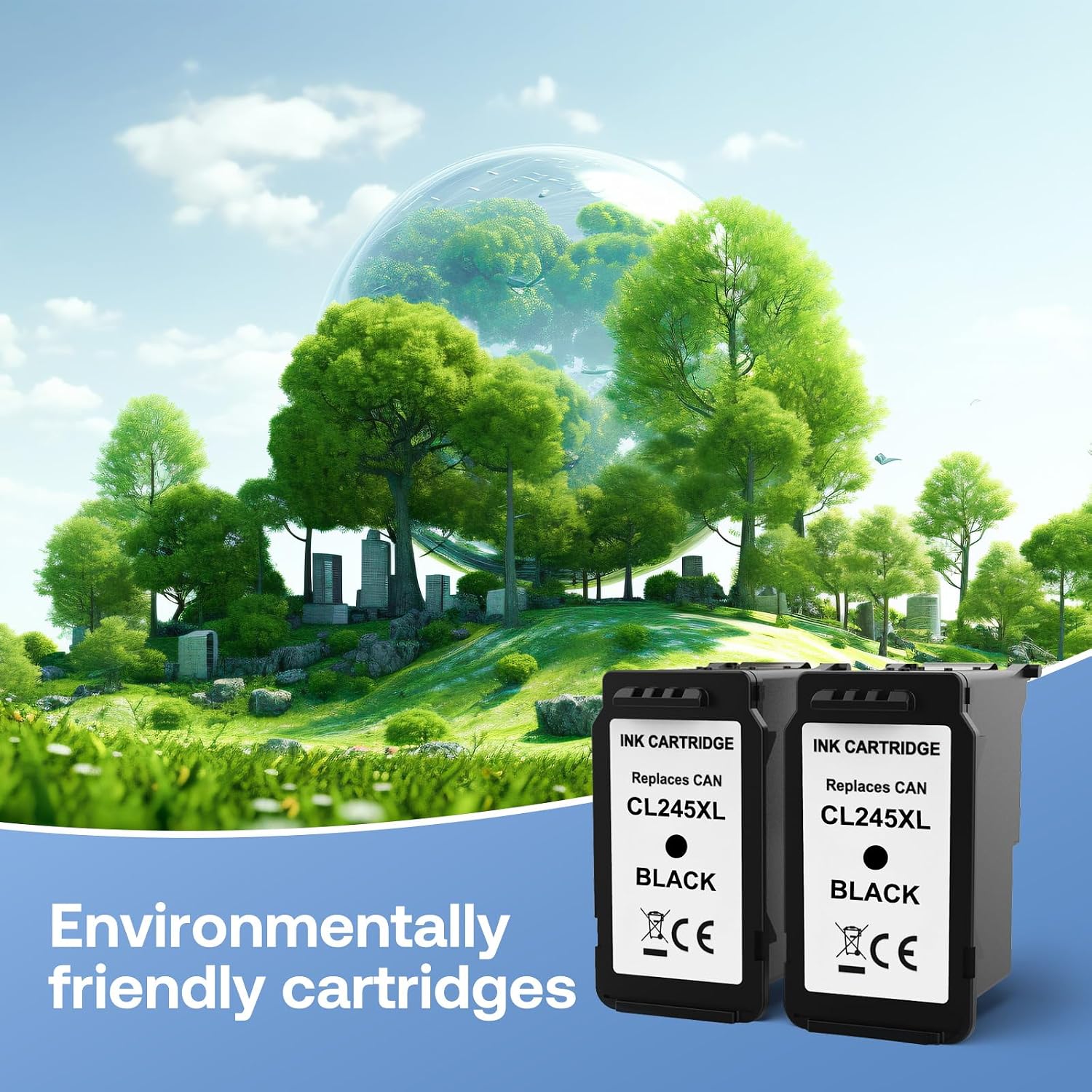 Detalle 2 de SGSUBY 245XL Remanufactured Black Ink Cartridges, 2-Pack for Canon PIXMA
