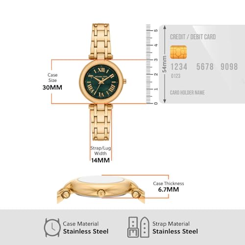 Thumbnail 6 de Michael Kors Orologio Laney da donna – movimento quarzo, cassa 30 mm, bracciale in acciaio inox dorato